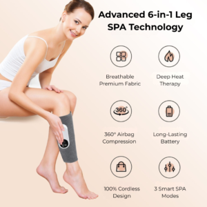 Alternative view of VIMEA Air Compression Calf Massager with Heat