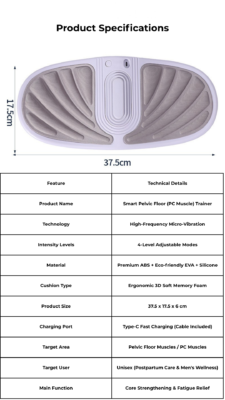 VIMEA Smart Pelvic Floor Trainer Seat Image VIMEA Smart Pelvic Floor Trainer Seat 8 2