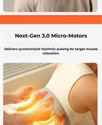 Kinetic rhythmic pulsation wireless back pain relief belt