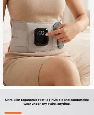 Postpartum Recovery Belt Singapore | VIMEA Core Restore Image Ultra slim invisible lower abdomen warming belt under dress