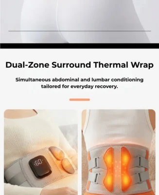 Dual-zone surround thermal wrap for post-baby body recovery