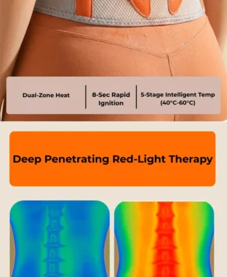 Advanced infrared waist wrap for menstrual comfort heating belt
