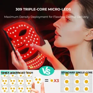 Alternative view of VIMEA 7-Spectrum LED Face & Neck Therapy Mask System