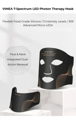 VIMEA 7-Spectrum LED Face & Neck Therapy Mask System vimea 7 spectrum led mask singapore intro